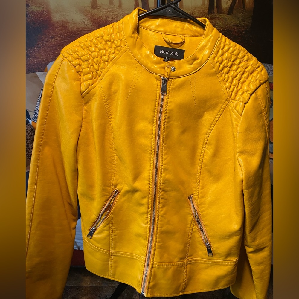 Brand new leather jacket never been worn without tags